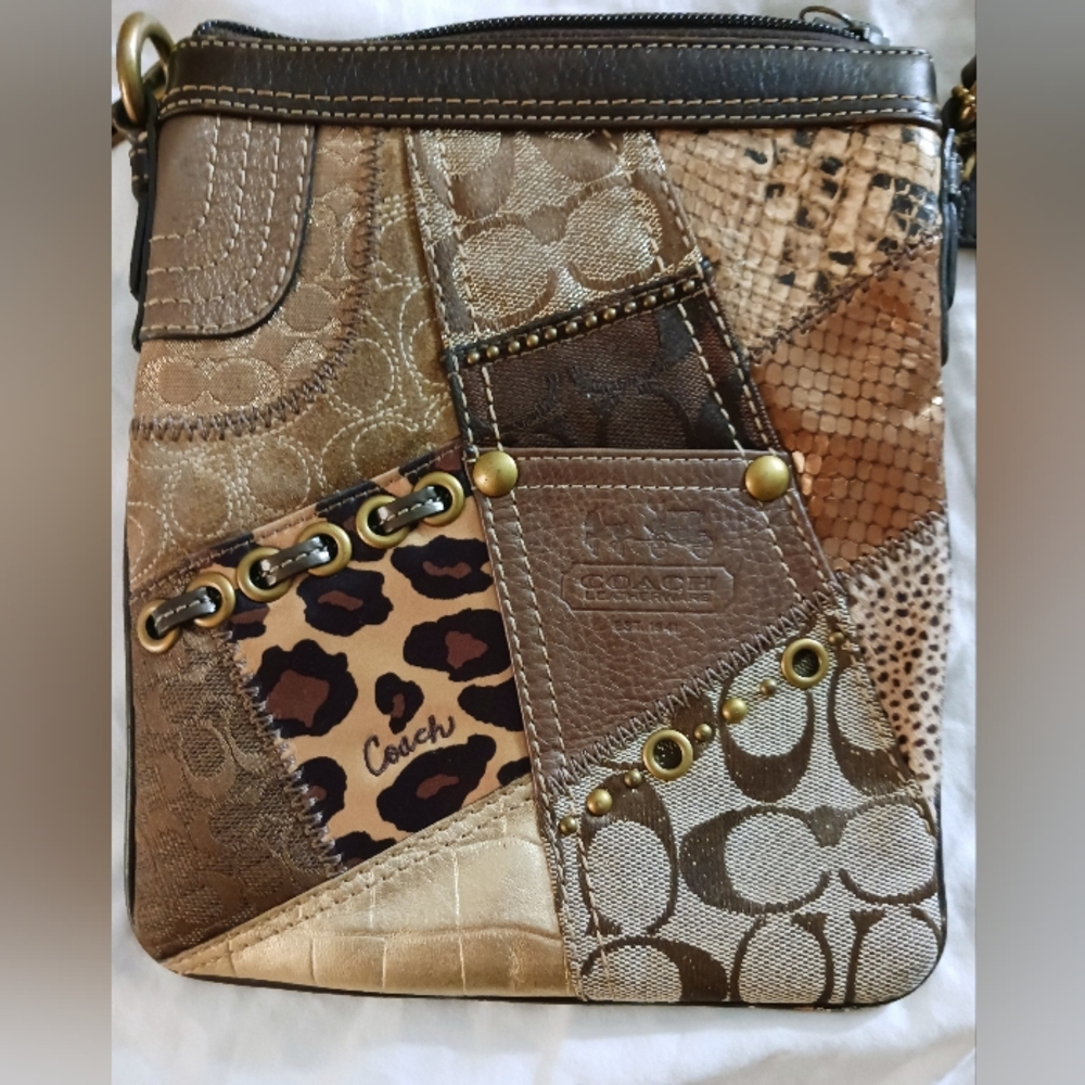 Coach Patchwork Crossbody Tote Bag